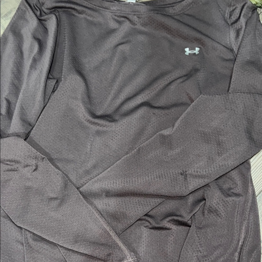 Under Armour Plum Charcoal Performance Top